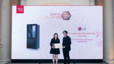 EDITORS' CHOICE AWARDS 2024: LG French Door mặt gương LFD61BLGAI - Tủ lạnh cao cấp xuất sắc của năm